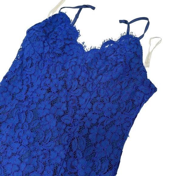 Lulus Womens Flirting with Desire Bodycon Dress Sleeveless Navy Size Medium - Picture 5 of 12